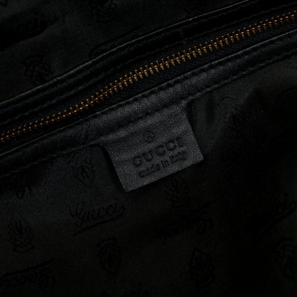 GUCCI Leather Babouska Studded Boston Bag - Picture 10 of 16